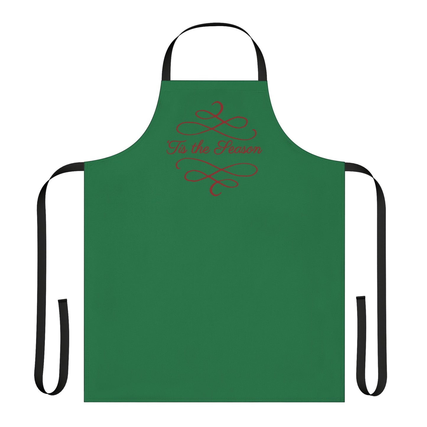 "'Tis the Season" Apron, Dark Green