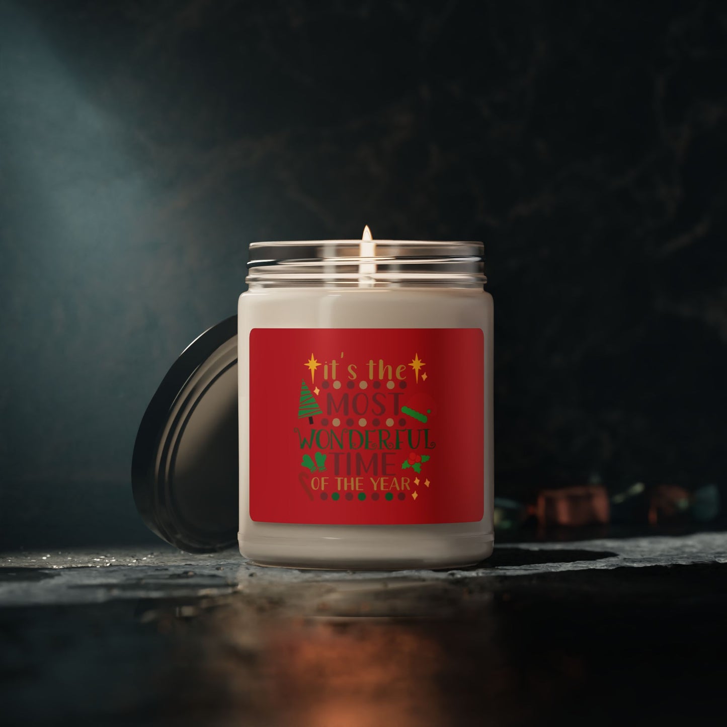 "It's the Most Wonderful Time of the Year" Scented Soy Candle, 9oz