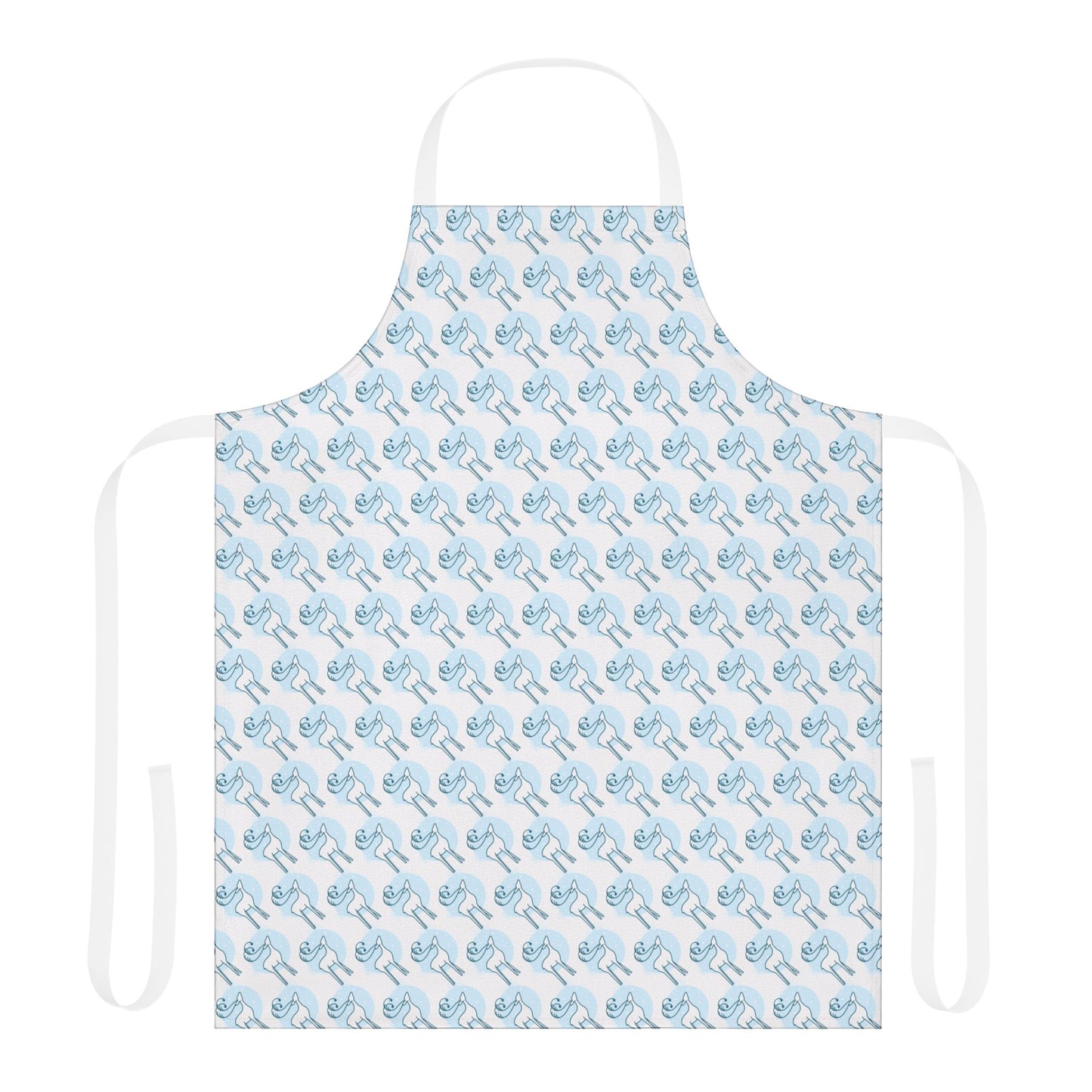 Reindeer Pattern Apron, White