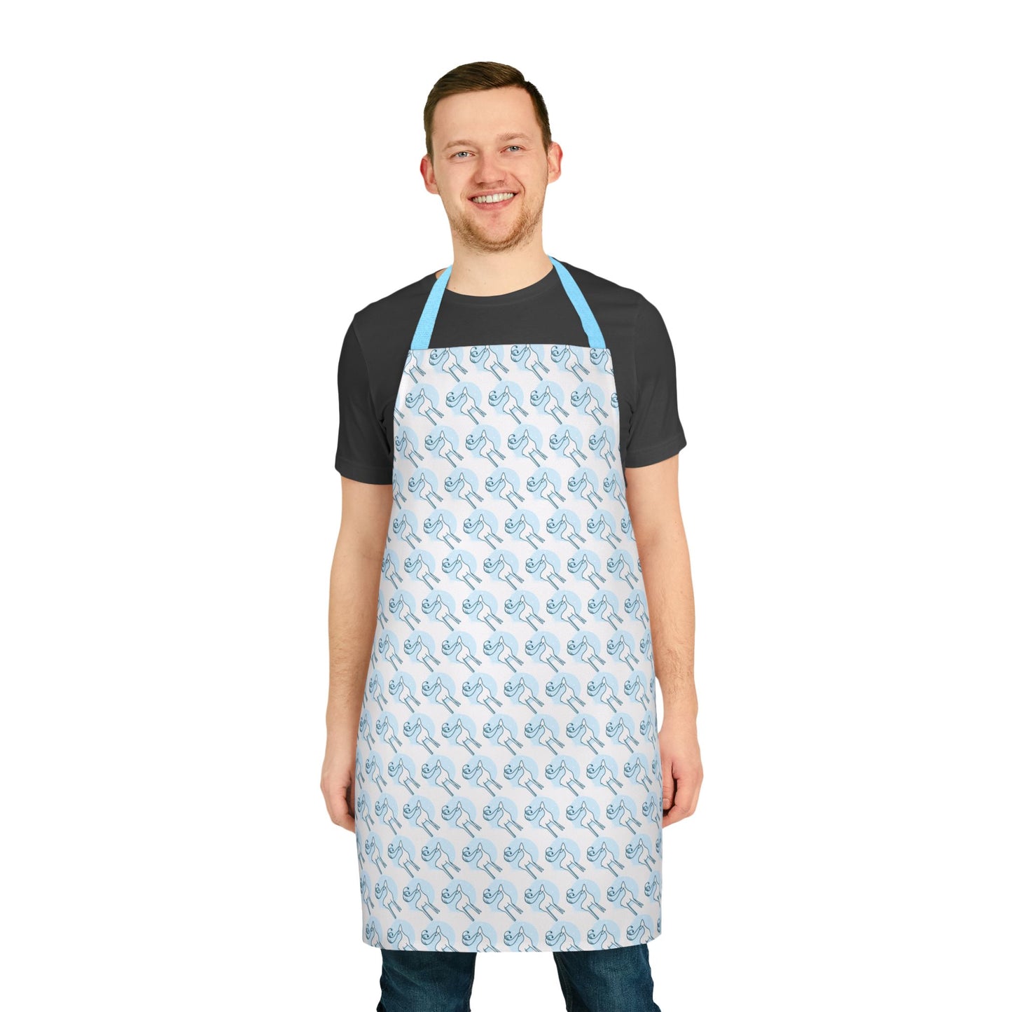 Reindeer Pattern Apron, White