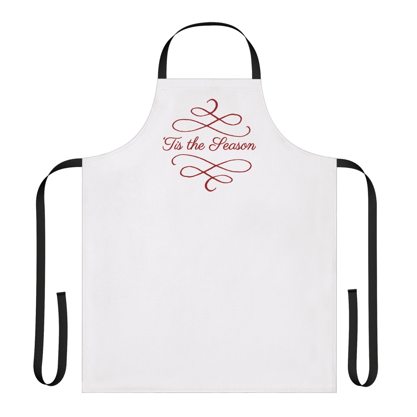 "'Tis the Season" Apron, White